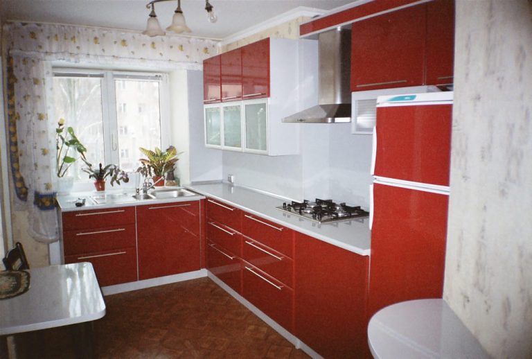 Кухня Красная МДФ