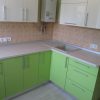 Фото №18952 Белая Кухонная мебель — Салатовый Акрил