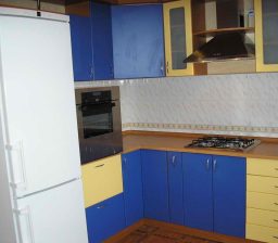 Кухня Ваниль + синий от Green мебель