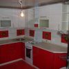 Фото №19683 Угловые Кухня Красная с белым