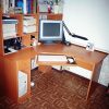 Фото №22154  Компьютерный стол угловой Вишня