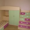 Фото №17857 Детская с двухэтажной кроватью Мебель с фасадом МДФ