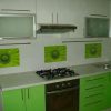 Фото №19695 Угловые Кухня Белая с зеленым