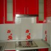 Фото №19776 Кухня Біла з червоним Меблі з фасадом МДФ