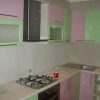 Фото №19787 Кухня Зеленый с розовым