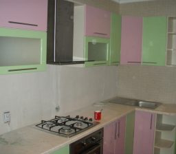 Кухня Зеленый с розовым от Green мебель