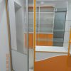 Фото №18360 Аптечная мебель в белом и оранжевом Мебель с фасадом ДСП