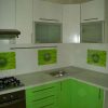 Фото №19696 Современные Кухня Белая с зеленым