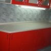 Фото №19645 Кухня Титан + Красный Мебель с фасадом МДФ