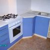 Фото №19223 Кухня Бежевая и синий цвет Алюминий