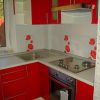 Фото №19782 Кухня Біла з червоним Меблі з фасадом МДФ