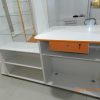 Фото №18367 Аптечная мебель в белом и оранжевом ДСП