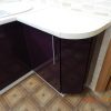 Фото №8470 Угловые Кухня акриловая фиолетовый и беж