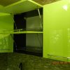 Фото №8510 Темная Кухня венге и зелёный