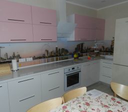 Кухня Рожева з Білим от Green мебель
