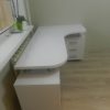 Фото №14723 Белый Глянец стол и шкаф в детской МДФ