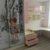 Фото №15838 Меблі у дитячу Кремовий білий та Рожевий МДФ