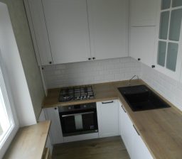 Кухня Белая с откидным столиком от Green мебель
