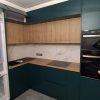 Фото №16496 Кухня Дуб та блакитно-зелена фарбована МДФ МДФ