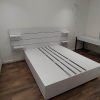 Фото №16873  Біле ліжко та стіл у спальні