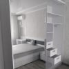 Фото №20916 Біла глянсова спальня Меблі з акриловим фасадом