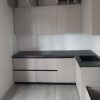 Фото №22437 Угловая кухня матовый серый МДФ