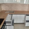 Фото №22518 Угловые Белая кухонная мебель Акрил