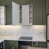 Фото №23369 Кутові Фарбована кухня Сіра з Зеленим